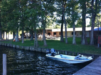 Back lake of lakeview Lodge in LA